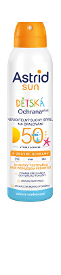Astrid - Dětský neviditelný suchý sprej na opalování SPF 50 Sun 150 ml