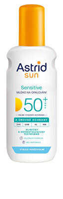 Astrid - Mléko ve spreji na opalování Sensitiv SPF 50+ Sun 150 ml