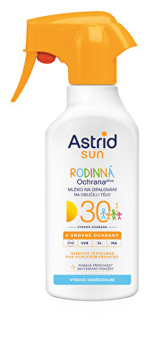 Astrid - Rodinné mléko ve spreji na opalování sprej SPF 30 Sun 270 ml