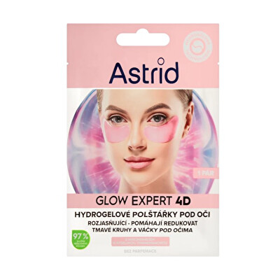 Astrid - Rozjasňující hydrogelové polštářky pod oči s niacinamidem Glow Expert 4D