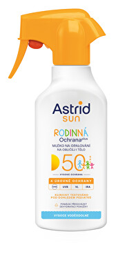 Astrid - Rodinné mléko ve spreji na opalování Sun SPF 50 270 ml