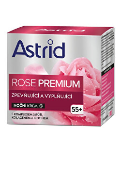 Astrid - Zpevňující a vyplňující noční krém Rose Premium 50 ml