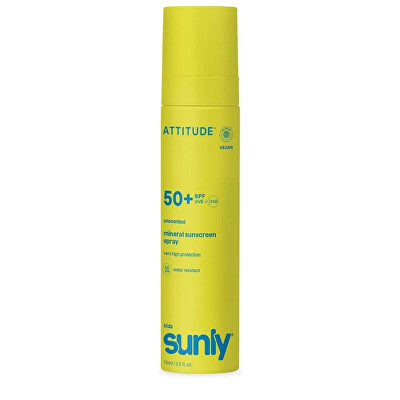 Attitude - Cremă solară minerală spray pentru copii SPF 50 Sunly 75 ml