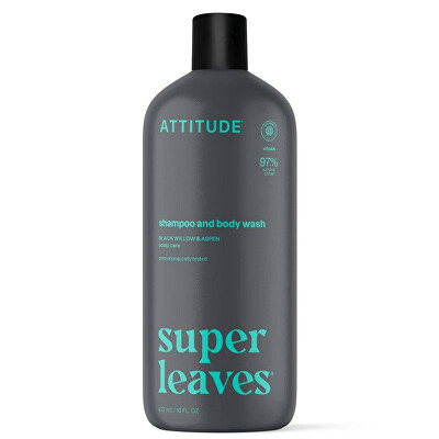 Attitude - Pánsky šampón proti lupinám a telové mydlo 2v1 Super Leaves (Shampoo and Body Wash) 473 ml