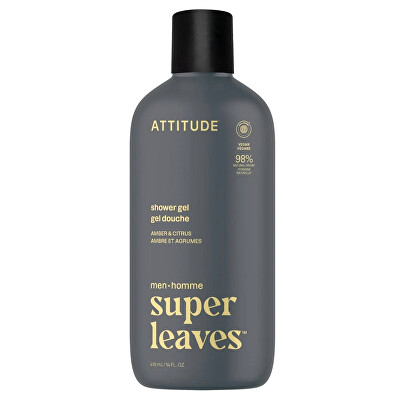 Attitude - Pánský sprchový gel Super Leaves Amber & Citrus (Shower Gel) 415 ml