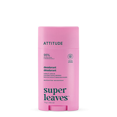 Attitude - Prírodný dezodorant Super Leaves Kokos & lesné plody 75 g
