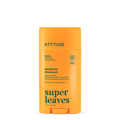 Attitude - Přírodní deodorant Super leaves Pomerančový květ & Eukalyptus 75 g