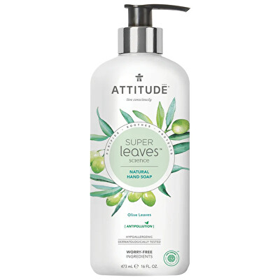 Attitude - Přírodní mýdlo na ruce Super Leaves Olive Leaves (Hand Soap) 473 ml