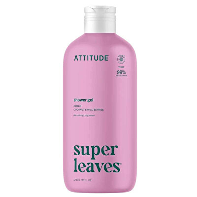 Attitude - Gel de duș Super Leaves Cocos și fructe de pădure 473 ml