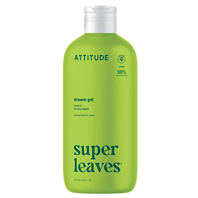 Attitude - Gel de duș Super Leaves Pară și Ambră (Shower Gel) 473 ml