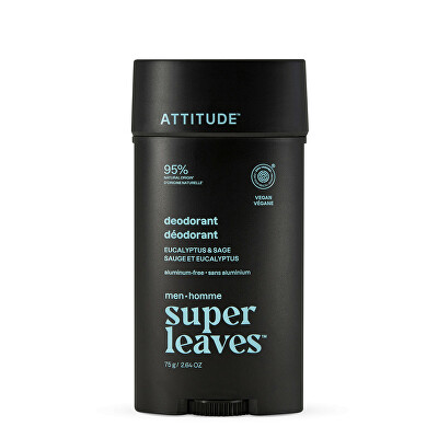 Attitude - Přírodní pánský deodorant Super Leaves Eucalyptus & Sage (Deodorant) 75 g