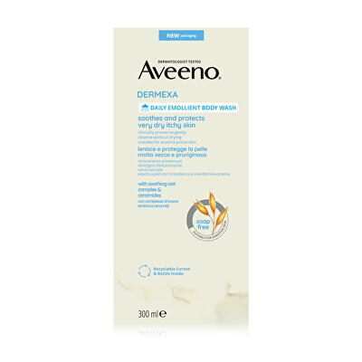 Aveeno - Emolienční sprchový gel bez parfemace Dermexa (Daily Emollient Body Wash) 300 ml