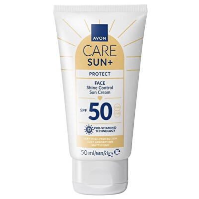 Avon - Matující krém na opalování SPF 50 Shine Control Sun Cream 50 ml