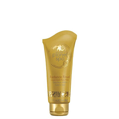 Avon - Bőrvilágosító arcmaszk arany részecskékkel Planet Spa Radiance Ritual (Liquid Gold Face Mask) 50 ml