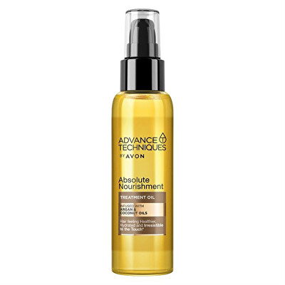Avon - Vyživující olej na vlasy s arganovým a kokosovým olejem (Absolute Nourishment Treatment Oil) 100 ml