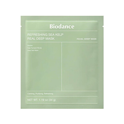 Biodance - Zklidňující pleťová maska Refreshing Sea Kelp (Real Deep Mask) 34 g