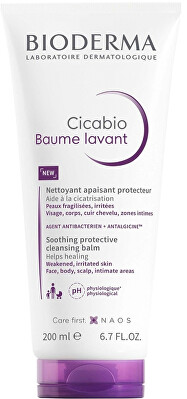 Bioderma - Zklidňující a ochranný čisticí balzám Cicabio (Soothing Protective Cleansing Balm) 200 ml