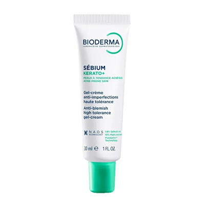 Bioderma - Gelový krém proti nedokonalostem pleti Sébium Kerato+ (Anti-Blemish High Tolerance Gel-Cream) 30 ml