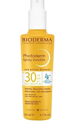 Bioderma - Sprej na opalování pro citlivou pokožku SPF 30 Photoderm (Invisible Spray) 200 ml