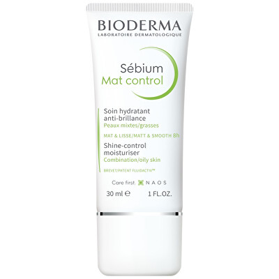 Bioderma - Zmatňující hydratační pleťový krém Sebium Mat Control (Shine-Control Moisturiser) 30 ml