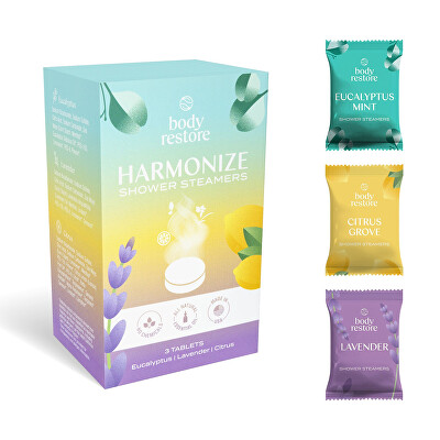 Body Restore - Sada aromatických tablet do sprchy Harmonize Shower Steamers