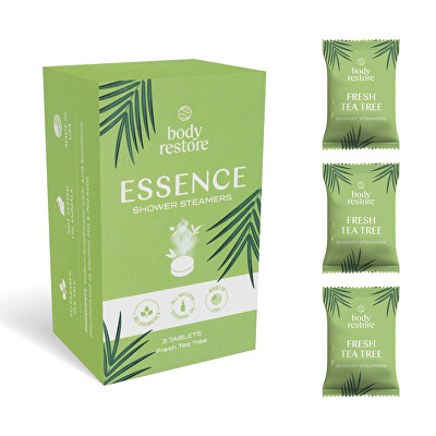 Body Restore - Sada aromatických tablet do sprchy Fresh Tea Tree Shower Steamers