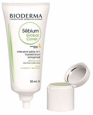 Bioderma - Krycí krém a korektor na akné Sébium Global Cover (Intensive purifying care Hight Coverage) 30 ml + 2 g