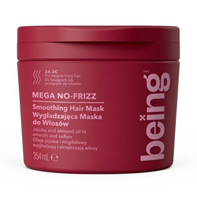 Being - Maska na vlasy Mega No-Frizz Smoothing Mask 354 ml