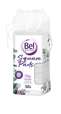 Bel - Čtvercové odličovací tampony Face & Body Cosmetic 50 ks