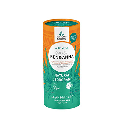 BEN & ANNA - Přírodní deodorant bez parfemace Aloe Vera Natural Deodorant 40 g