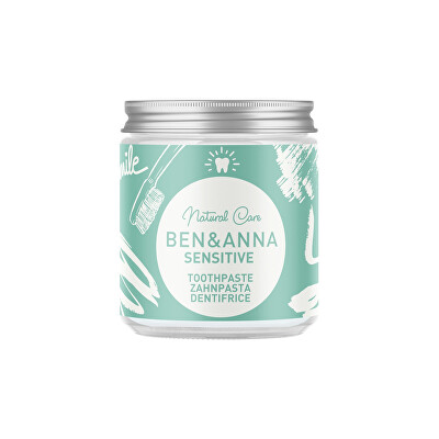 BEN & ANNA - Zubní pasta ve skle Sensitive Toothpaste 100 ml
