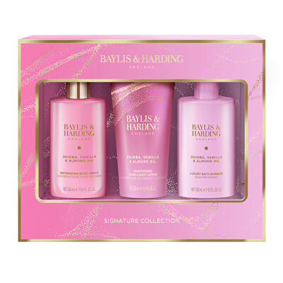 Baylis & Harding - Dárková sada péče o tělo Jojoba, Vanilla & Almond Oil 3 ks