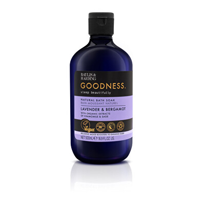 Baylis & Harding - Pěna do koupele Levandule a Bergamot Goodness Sleep Natural Bath Soak 500 ml