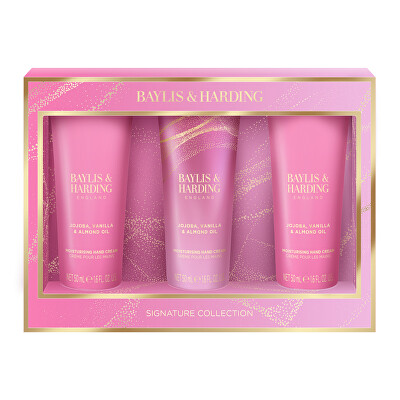 Baylis & Harding - Dárková sada krémů na ruce Jojoba, Vanilla & Almond Oil 3 ks