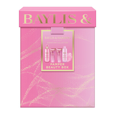 Baylis & Harding - Sada péče o tělo v dárkové krabičce Jojoba, Vanilla & Almond Oil 5 ks