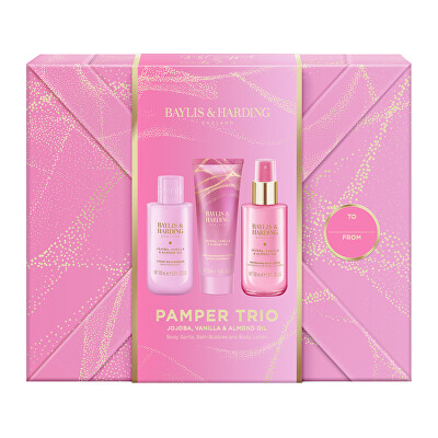 Baylis & Harding - Dárková sada Jojoba, Vanilla & Almond Oil 3 ks
