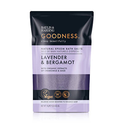 Baylis & Harding - Sůl do koupele Goodness Sleep Levandule & Bergamot Bath Salts 1000 g