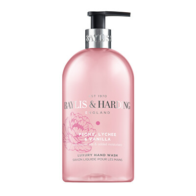 Baylis & Harding - Tekuté mýdlo na ruce Pivoňka, Liči & Vanilka Hand Wash 500 ml