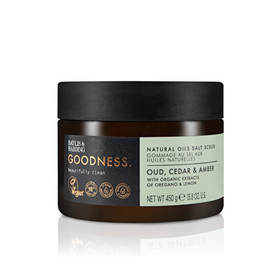 Baylis & Harding - Tělový peeling Oud, Cedrové dřevo & Ambra 450 g