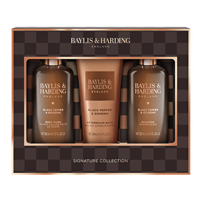 Baylis & Harding - Dárková sada péče pro muže Černý pepř & Ženšen 3 ks