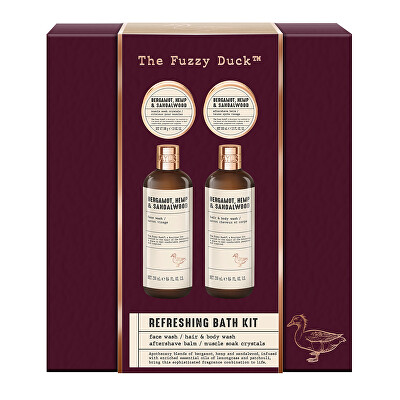 Baylis & Harding - Dárková sada Bergamot, Konopí & Santalové dřevo 4 ks