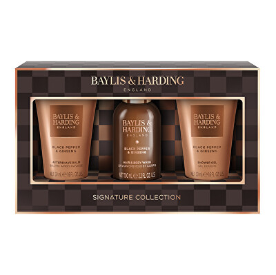 Baylis & Harding - Dárková sada Černý pepř & Ženšen Set 3 ks