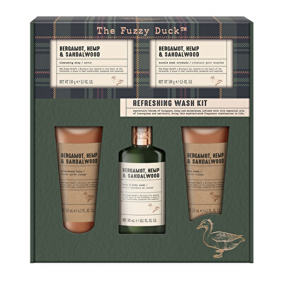 Baylis & Harding - Dárková sada péče o tělo Bergamot, Hemp & Sandalwood 5 ks