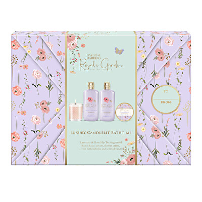 Baylis & Harding - Dárková sada péče o tělo Levandule & Šípkový čaj 4 ks