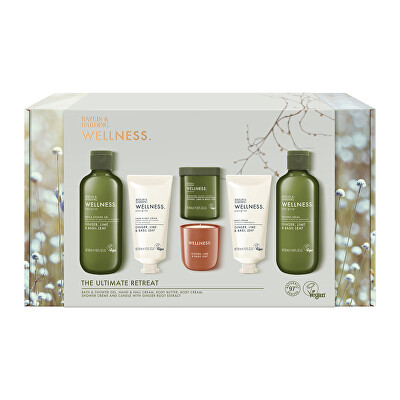 Baylis & Harding - Dárková sada péče o tělo se svíčkou Ginger, Lime & Basil Leaf 6 ks