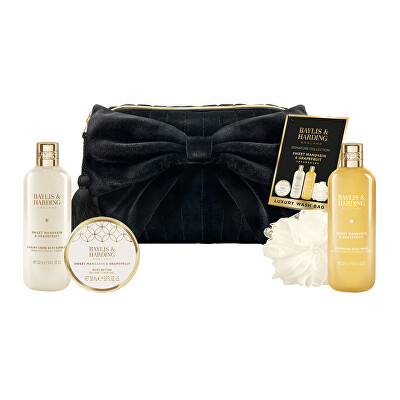 Baylis & Harding - Dárková sada péče o tělo v sametové taštičce Mandarinka & Grapefruit 4 ks