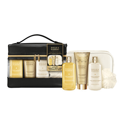 Baylis & Harding - Dárková sada péče o tělo v toaletní taštičce Mandarinka & Grapefruit 5 ks