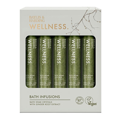 Baylis & Harding - Dárková sada solí do koupele Ginger, Lime & Basil 5 ks