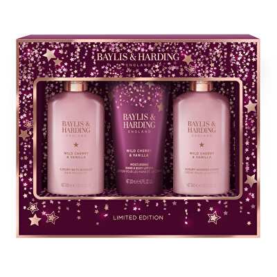 Baylis & Harding - Dárková sada tělové péče Wild Cherry & Vanilla 3 ks