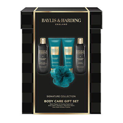 Baylis & Harding - Dárkový box péče o tělo pro muže Black Pepper & Ginseng 5 ks